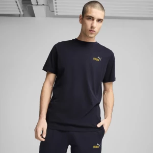 Foto del prodotto PUMA T-shirt da golf Essentials con logo bicolore piccolo No. 1 da uomo, Abbigliamento, Blu niebieski