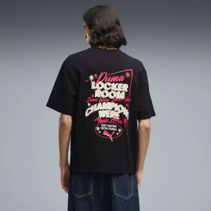 Foto del prodotto PUMA T-shirt da uomo con stampa grafica boxy Champions, Abbigliamento, Nero czarny