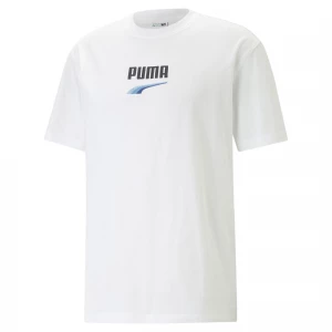 Foto del prodotto PUMA T-shirt DOWNTOWN Logo da uomo, Abbigliamento, Bianco biały