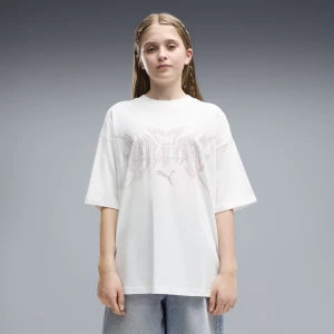 Foto del prodotto PUMA T-shirt oversize con grafica Midnight Shadow per ragazzi, Abbigliamento, Bianco biały