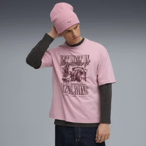 Foto del prodotto PUMA T-shirt stile boxy con grafica Paradise Mindset da uomo, Abbigliamento, Rosa różowy