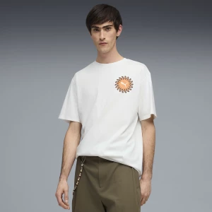 Foto del prodotto PUMA T-shirt Sunset Drive dal taglio morbido da uomo, Abbigliamento, Bianco biały