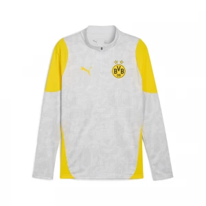 Foto del prodotto PUMA Top da training con zip corta Borussia Dortmund da uomo, Accessori, Grigio Gray