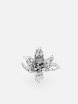 Foto del prodotto Reserved - Anello con motivo floreale - argento