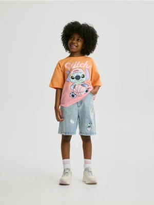 Foto del prodotto Reserved - Bermuda in denim Lilo & Stitch - blu