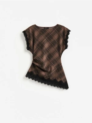 Foto del prodotto Reserved - Blusa asimmetrica con pizzo - multicolore