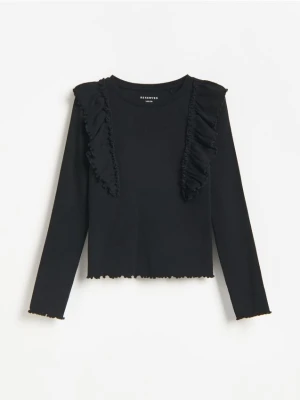 Foto del prodotto Reserved - Blusa con balza - nero