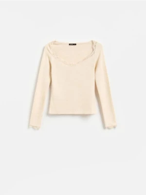 Foto del prodotto Reserved - Blusa con dettaglio in pizzo - beige