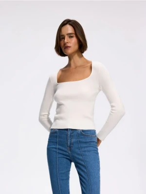 Foto del prodotto Reserved - Blusa in jersey a costine - nude