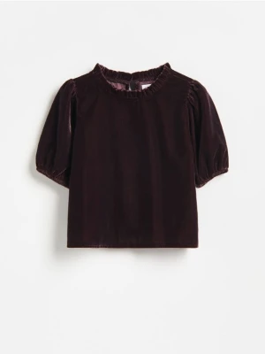 Foto del prodotto Reserved - Blusa in velour - viola scuro