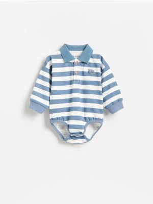Foto del prodotto Reserved - Body a polo in cotone - blu scuro
