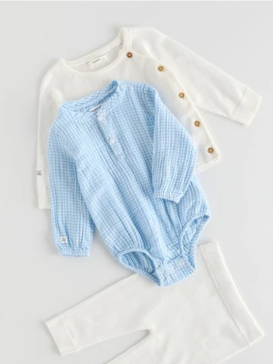 Foto del prodotto Reserved - Body in misto cotone - azzurro