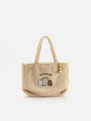 Foto del prodotto Reserved - Borsa Pushee in shearling sintetico - nude