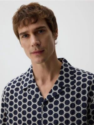 Foto del prodotto Reserved - Camicia a fantasia comfort fit - blu scuro