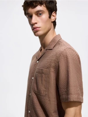 Foto del prodotto Reserved - Camicia comfort strutturata - caffè