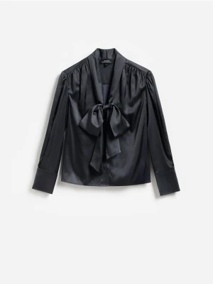 Foto del prodotto Reserved - Camicia con allacciatura decorativa - nero