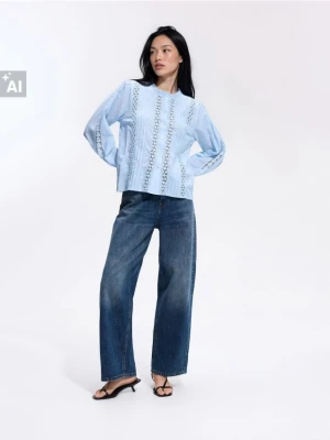 Foto del prodotto Reserved - Camicia con inserti traforati - azzurro