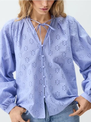 Foto del prodotto Reserved - Camicia con lavorazione traforata - azzurro