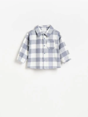 Foto del prodotto Reserved - Camicia di cotone a quadri - azzurro