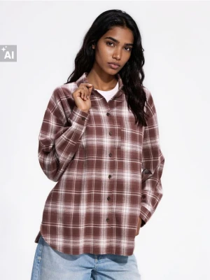 Foto del prodotto Reserved - Camicia di cotone a quadri - marrone scuro