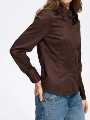 Foto del prodotto Reserved - Camicia in misto cotone - marrone scuro
