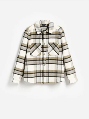 Foto del prodotto Reserved - Camicia regular fit con misto lana - panna