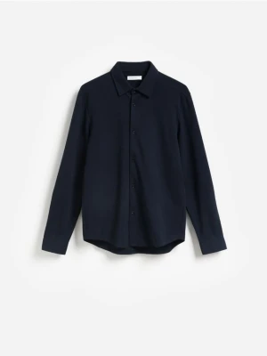 Foto del prodotto Reserved - Camicia regular fit con viscosa - blu scuro