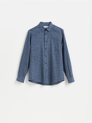 Foto del prodotto Reserved - Camicia regular fit in cotone egiziano - blu scuro