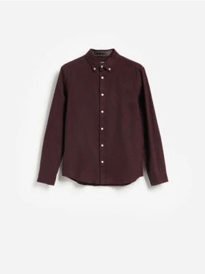 Foto del prodotto Reserved - Camicia slim fit in misto cotone - mogano