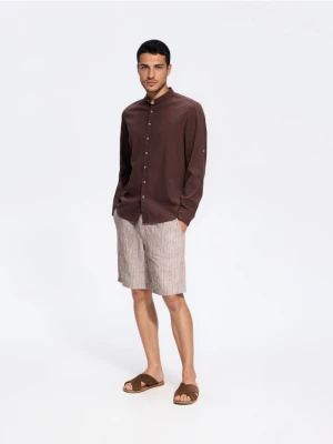 Foto del prodotto Reserved - Camicia strutturata regular fit - marrone scuro