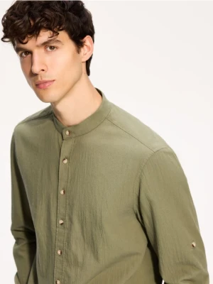 Foto del prodotto Reserved - Camicia strutturata regular fit - verde