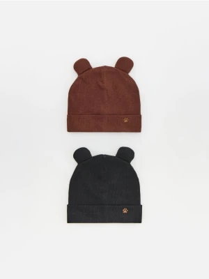 Foto del prodotto Reserved - Cappelli in cotone con orecchie, 2 pezzi - multicolore