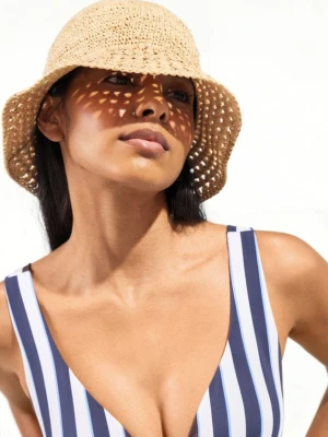 Foto del prodotto Reserved - Cappello bucket in rafia - grano