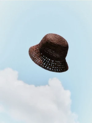 Foto del prodotto Reserved - Cappello bucket in rafia - marrone