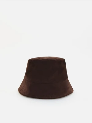 Foto del prodotto Reserved - Cappello bucket in simil camoscio - marrone scuro