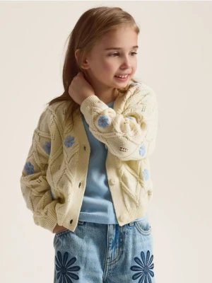 Foto del prodotto Reserved - Cardigan con applicazione floreale - panna