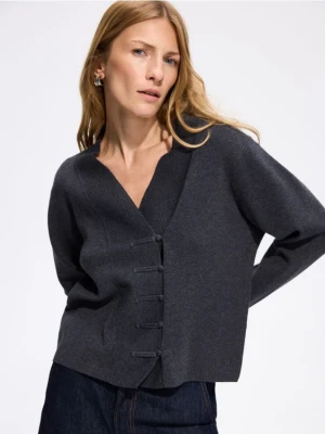Foto del prodotto Reserved - Cardigan con chiusura asimmetrica - grigio scuro