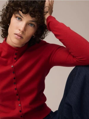 Foto del prodotto Reserved - Cardigan con collo alto - rosso