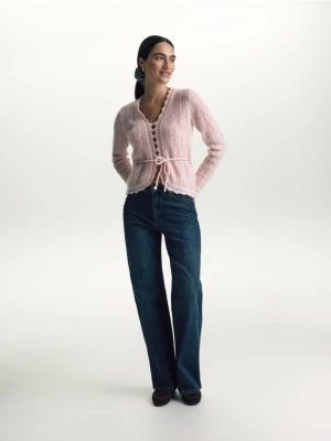 Foto del prodotto Reserved - Cardigan con mohair - rosa pastello