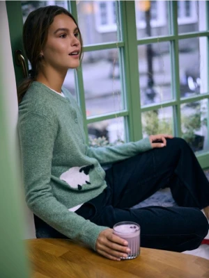 Foto del prodotto Reserved - Cardigan con motivo animalier - verde-marrone