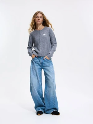 Foto del prodotto Reserved - Cardigan con ricamo - grigio chiaro