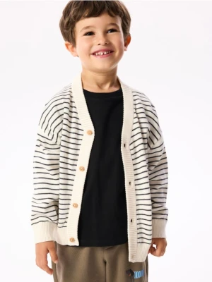 Foto del prodotto Reserved - Cardigan di cotone a righe - nude