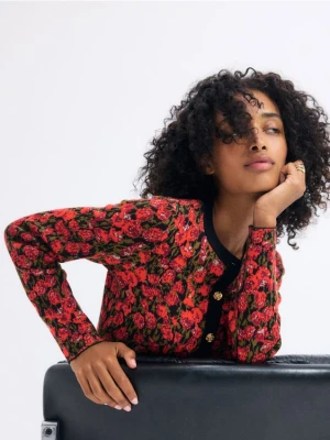 Foto del prodotto Reserved - Cardigan in jacquard floreale - multicolore