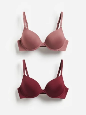Foto del prodotto Reserved - Confezione da 2 reggiseni push-up - malva