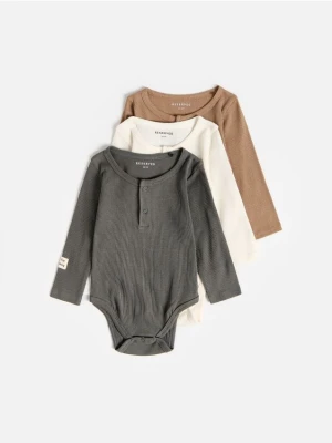 Foto del prodotto Reserved - Confezione da 3 body in cotone - marrone