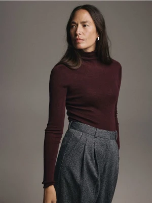 Foto del prodotto Reserved - Dolcevita in lana merino - bordeaux