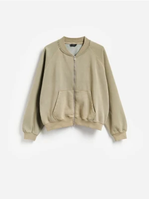 Foto del prodotto Reserved - Felpa bomber con zip - grigio chiaro