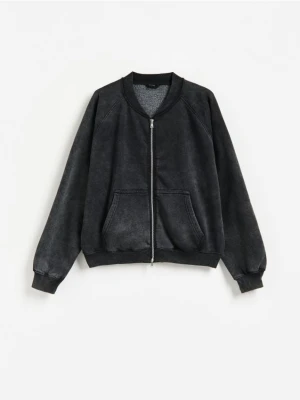 Foto del prodotto Reserved - Felpa bomber con zip - grigio scuro