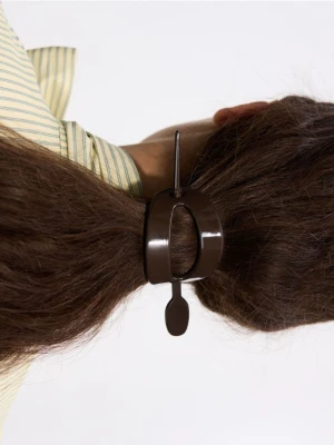 Foto del prodotto Reserved - Fermaglio per capelli in acetato - marrone scuro