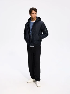 Foto del prodotto Reserved - Giacca bomber con cappuccio - blu scuro